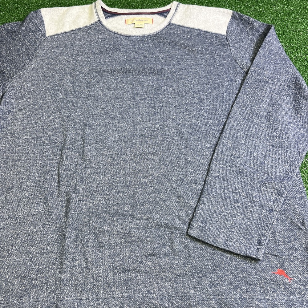 Tommy Bahama Pullover Fleece Long Sleeve Shirt Sweater Blue Men's‎ Size XXL